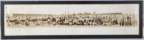 ANTIQUE PANORAMIC RODEO