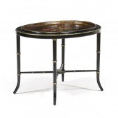 ANTIQUE PAPIER MACHE TRAY ON S