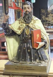 Antique Papier Machier Bust of