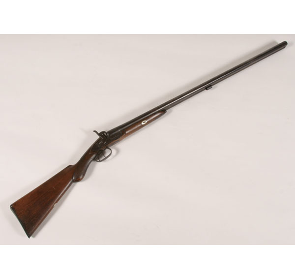 Antique Parker shotgun; muzzle