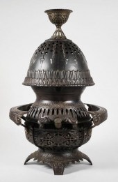 ANTIQUE PARLOR DOME 10 OIL HEA