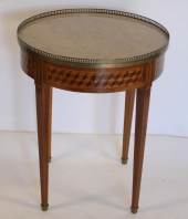 ANTIQUE PARQUETRY INLAID MARBL