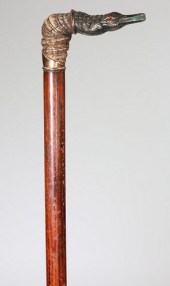 ANTIQUE PATINA METAL ALLIGATOR