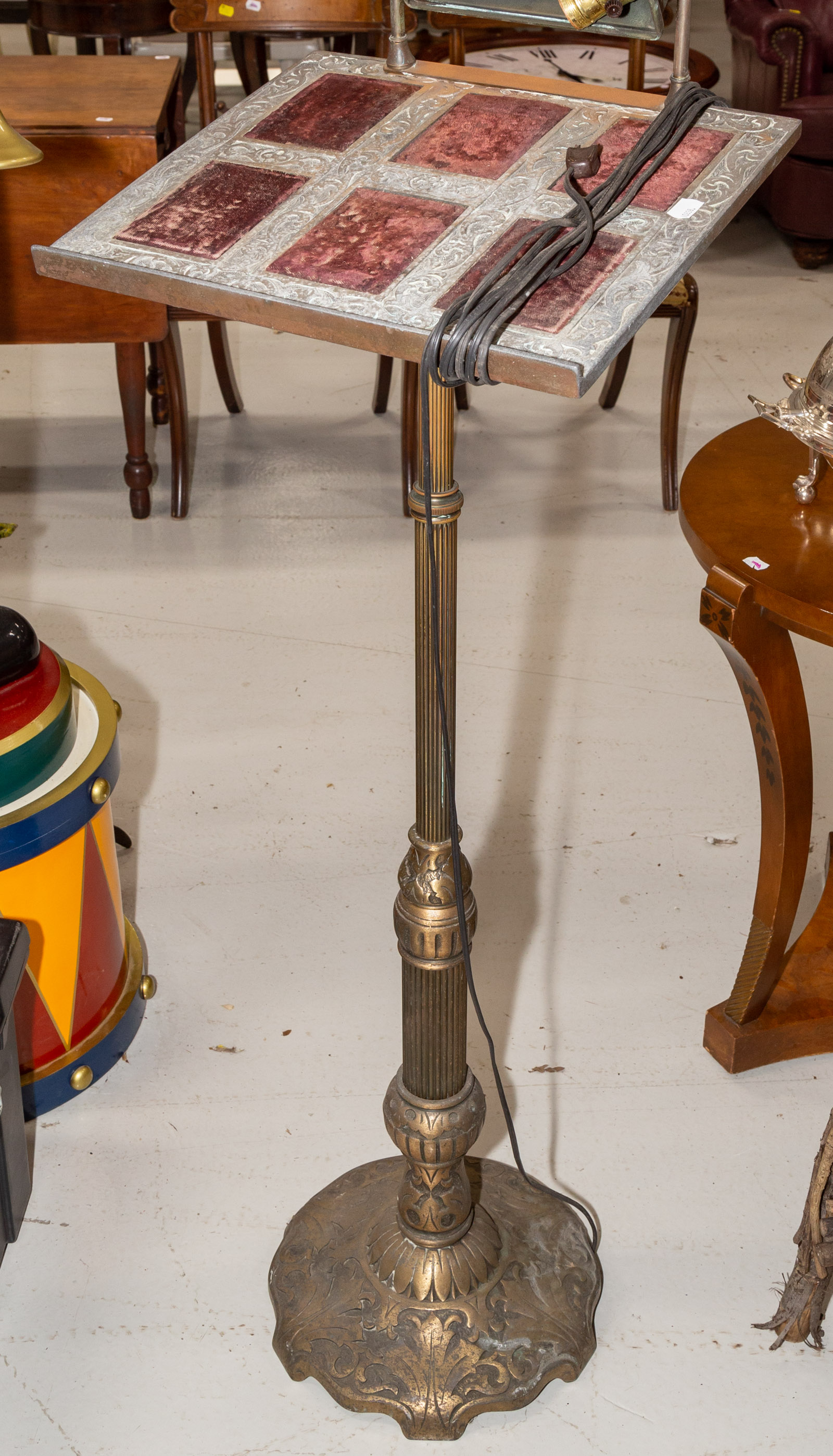 ANTIQUE PATINATED METAL LECTERN 1st