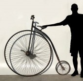 ANTIQUE PENNY FARTHING BONE SH