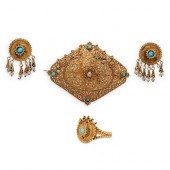 ANTIQUE PERSIAN 12K GOLD JEWEL