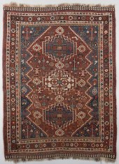 ANTIQUE PERSIAN AFSHAR AREA RU