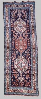 ANTIQUE PERSIAN BIJAR WOOL RUG