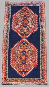 ANTIQUE PERSIAN BIJAR WOOL RUG