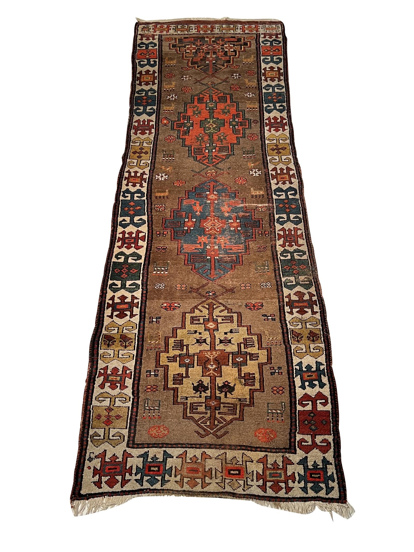 ANTIQUE PERSIAN HALL RUNNER,