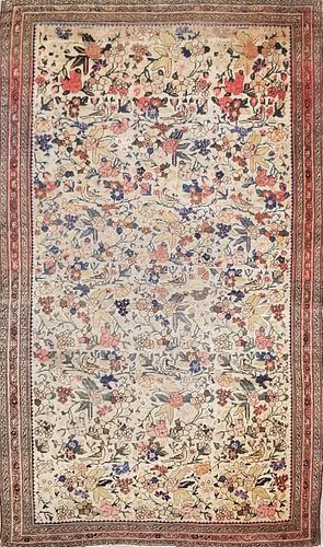 ANTIQUE PERSIAN HAND KNOTTED FLORAL