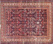 ANTIQUE PERSIAN HAND KNOTTED O