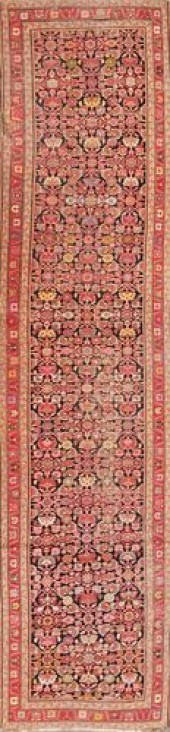 ANTIQUE PERSIAN HAND KNOTTED O