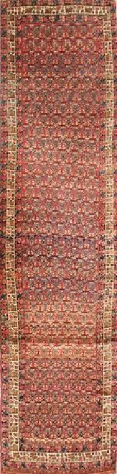 ANTIQUE PERSIAN HAND KNOTTED O