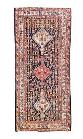 ANTIQUE PERSIAN HAND KNOTTED Q