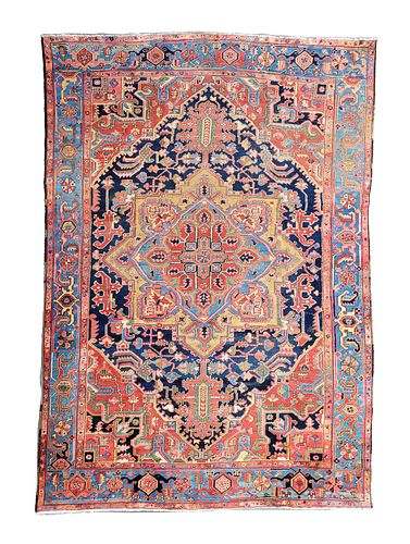 ANTIQUE PERSIAN HAND KNOTTED WOOL