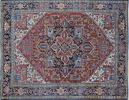ANTIQUE PERSIAN HERIZ HAND