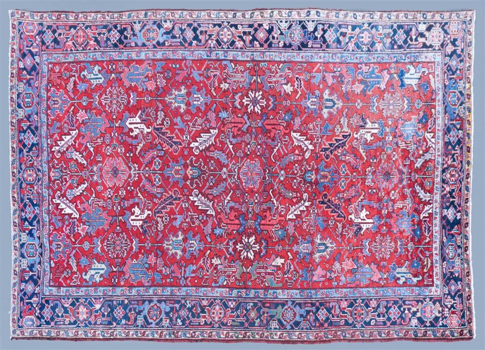 ANTIQUE PERSIAN HERIZ WOOL