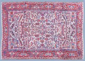 ANTIQUE PERSIAN HERIZ WOOL RUG