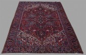 ANTIQUE PERSIAN HERIZ WOOL RUG