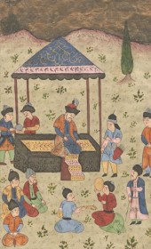 ANTIQUE PERSIAN ILLUMINATED MA