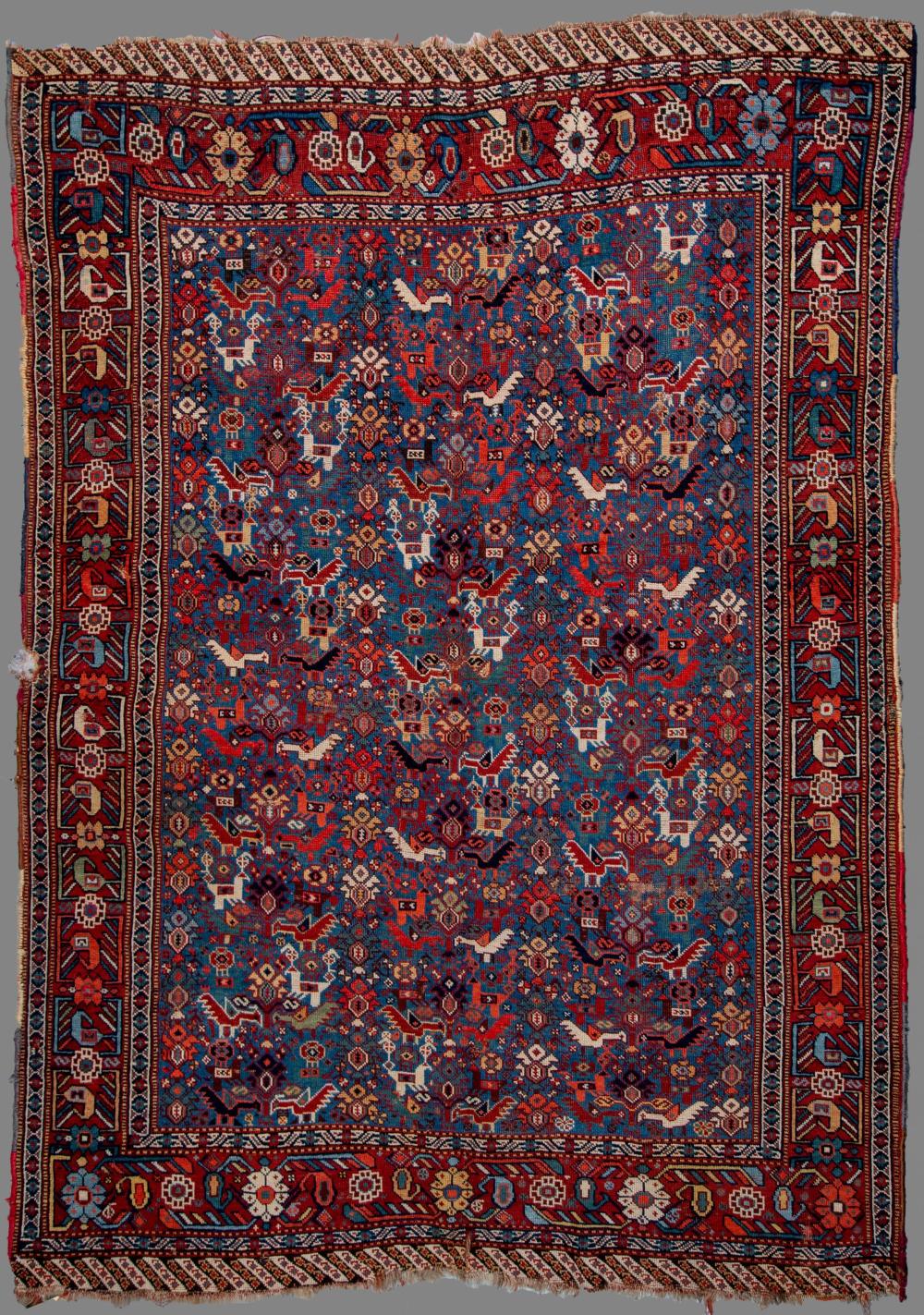 ANTIQUE PERSIAN KAMSEH HAND KNOTTED