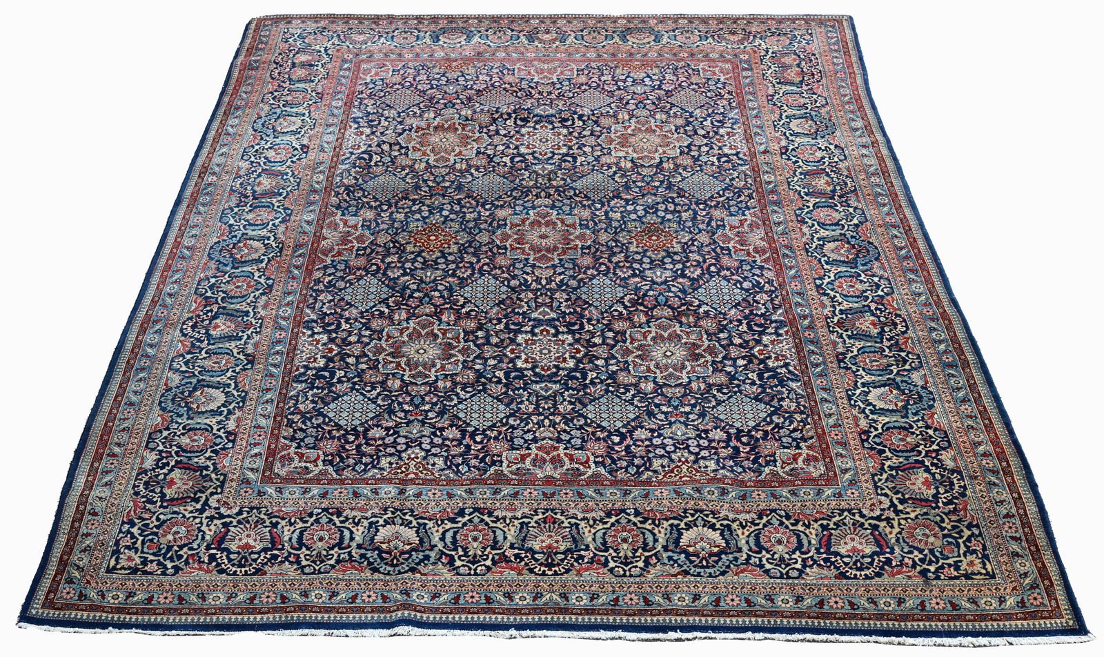 ANTIQUE PERSIAN KESHAN - 12'4" X