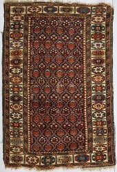 ANTIQUE PERSIAN KUBA AREA RUG,