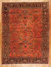 ANTIQUE PERSIAN MAHAL CARPETAn