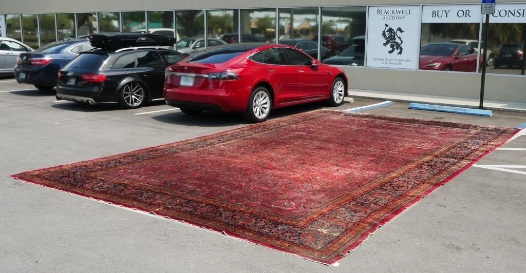 ANTIQUE PERSIAN MOHAJERAN SAROUK