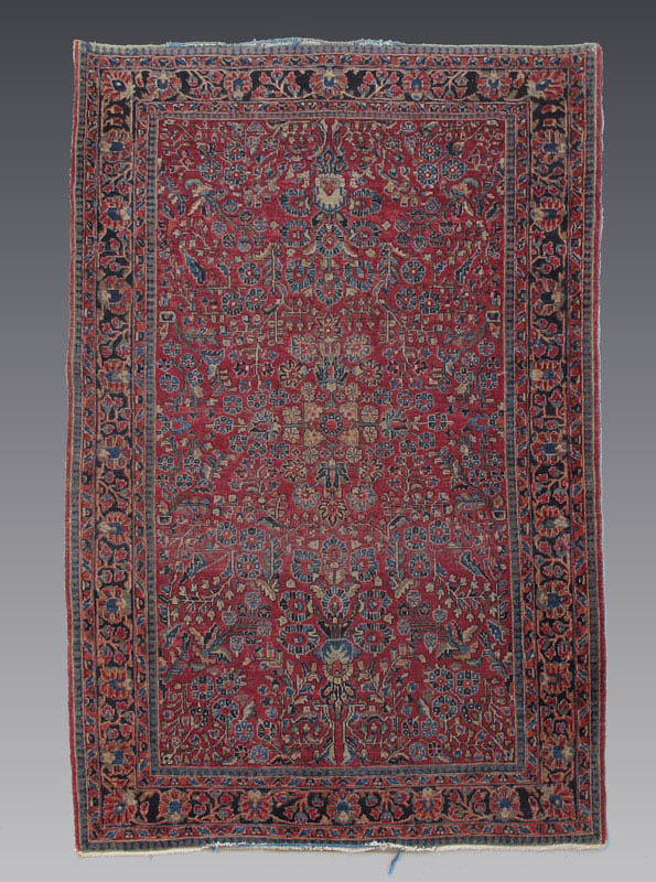 ANTIQUE PERSIAN SAROUK HAND KNOTTED