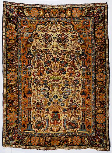 ANTIQUE PERSIAN SAROUK RUG, 3'5"