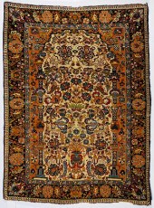 ANTIQUE PERSIAN SAROUK RUG, 3'