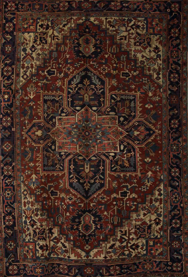 Antique Persian Serapi Carpet, 