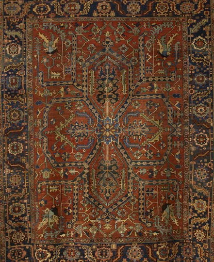 Antique Persian Serapi Carpet, 