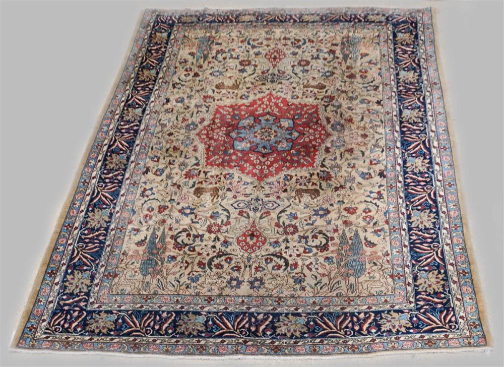 ANTIQUE PERSIAN TABRIZ WOOL