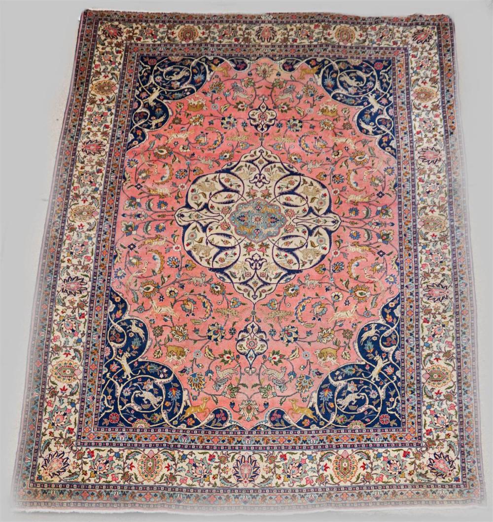 ANTIQUE PERSIAN TABRIZ WOOL