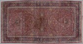 ANTIQUE PERSIAN YAZD HAND KNOT