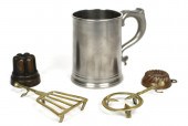 ANTIQUE PEWTER MUG, MINIATURE