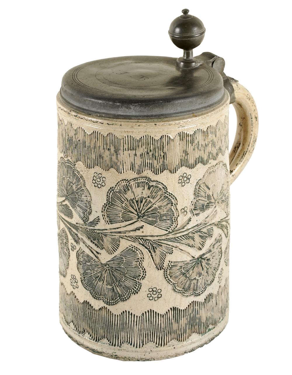 ANTIQUE PEWTER & POTTERY
