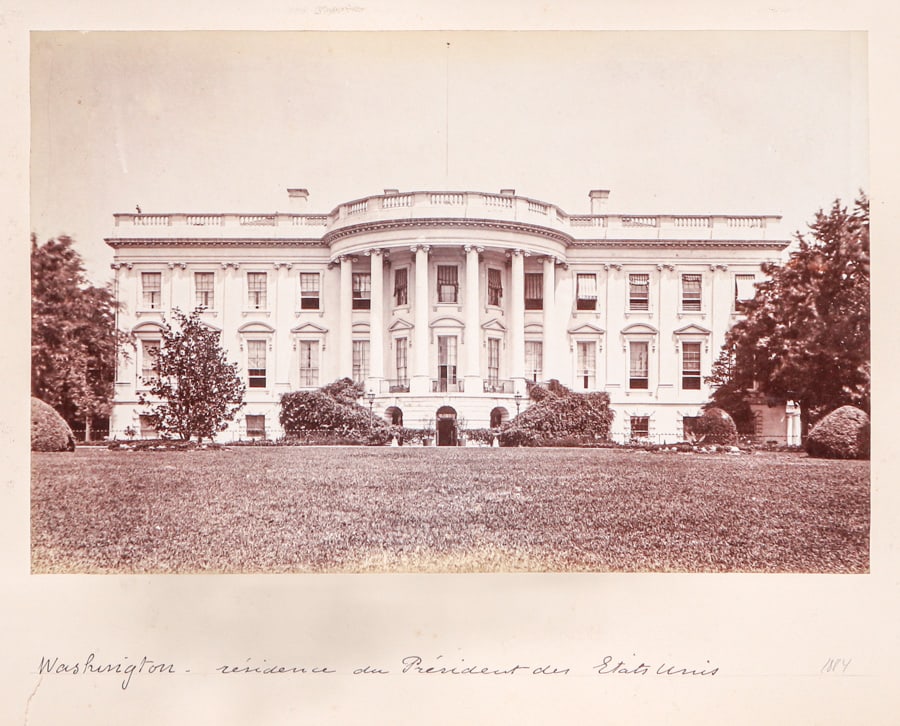 ANTIQUE PHOTOGRAPH OF THE WHITE