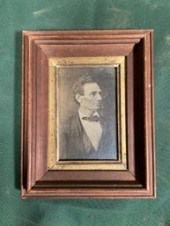 Antique photographic print on