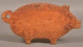 ANTIQUE PIG FORM SOFTWOOD CUTT