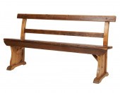 ANTIQUE PINE SETTLE BENCHAntiq