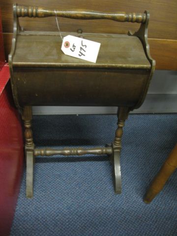 Antique Pine Sewing Keeper.