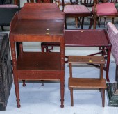 ANTIQUE PINE WASH STAND & A ST