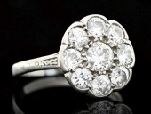 ANTIQUE PLATINUM 1.25CT TW DIA