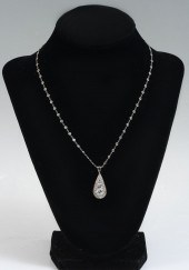ANTIQUE PLATINUM & 14K DIAMOND