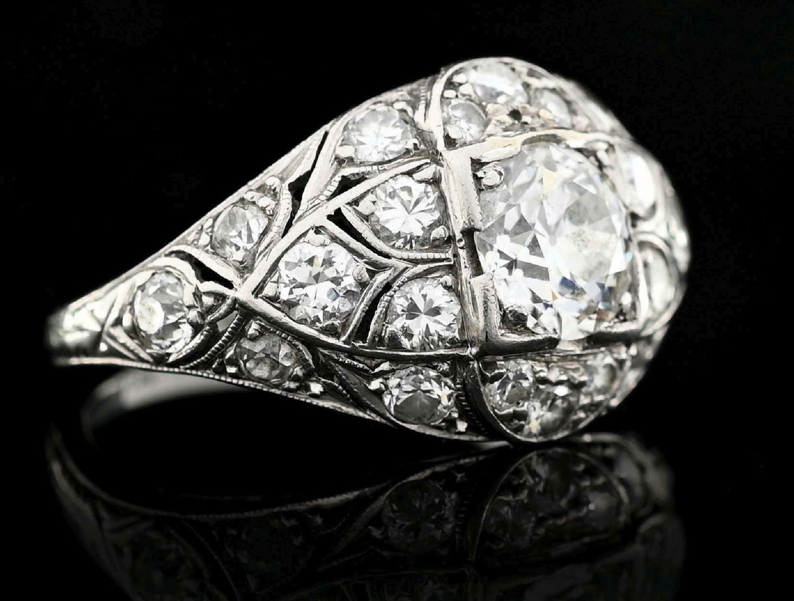 ANTIQUE PLATINUM 1.75CT TW