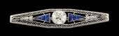 ANTIQUE PLATINUM DIAMOND AND S